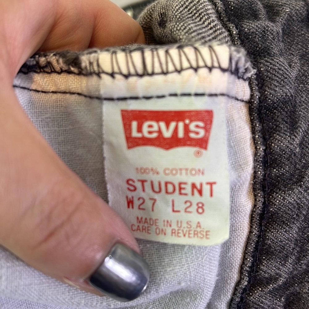 VINTAGE LEVIS STUDENT FIT 27 - Picture 6 of 9